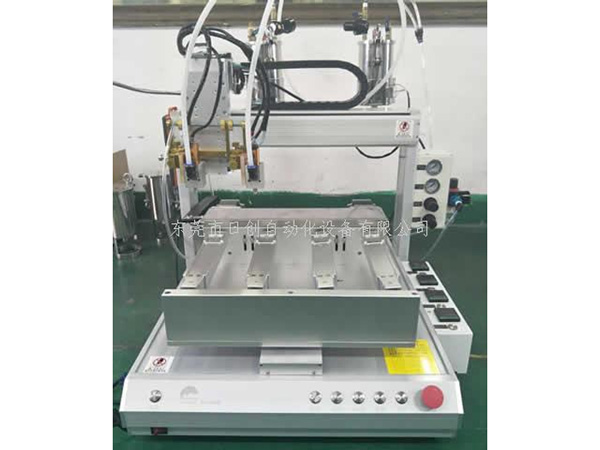 五軸點膠機雙點膠閥+壓力桶加熱